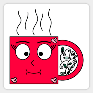 A Hot Mug Magnet